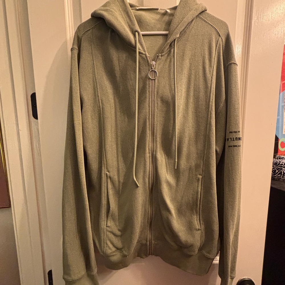 Helmut Lang Sage Green Knit Sweater